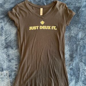 Next Level Apparel Black Fitted Cap Sleeve Tee New Orleans Saints